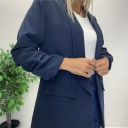 blazer con manica arricciata london